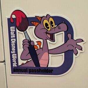 Disney Parks Annual Passholder Figment Die Cut Magnet